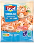 Cocktail de fruits de mer 100% durables surgelé - ESCAL - Intermarché Hyper à Antibes Cocktail de fruits de mer 100% durables surgelé - ESCAL en promo chez Intermarché Hyper Antibes à 4,28 €