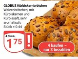 Aktuelles GLOBUS Kürbiskernbrötchen Angebot bei GLOBUS in Krefeld ab 1,75 €