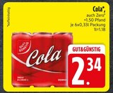 Cola im EDEKA Prospekt Cola von im aktuellen EDEKA Prospekt für 2,34 €