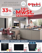 Aktueller Opti-Wohnwelt Prospekt mit Elektronik, "KÜCHENKAUF JETZT STEUERFREI", Seite 1