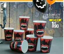 8 gobelets - Gifi à Aix-en-Provence 8 gobelets en promo chez Gifi Aix-en-Provence à 1,90 €