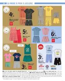 Offre Vêtements Enfant dans le catalogue E.Leclerc du moment à la page 18