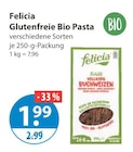 Glutenfreie Bio Pasta von Felicia im aktuellen V-Markt Prospekt für 1,99 €