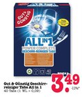 Aktuelles Geschirr-Reiniger Tabs All in 1 Angebot bei E center in Mannheim ab 3,49 €