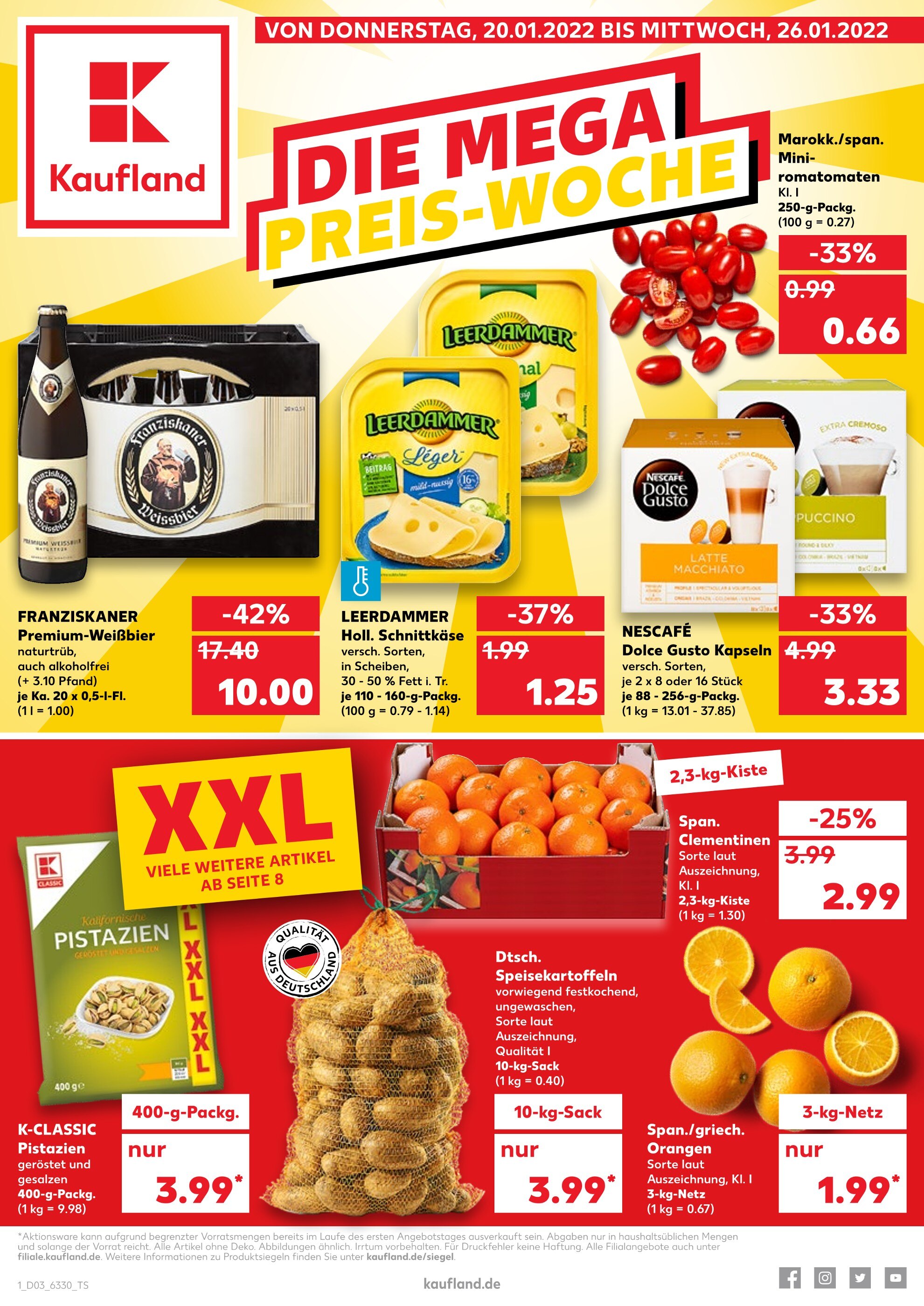 Kaufland Prospekt für Marienfeld mit 40 Seiten Kaufland Prospekt für Marienfeld: "Aktuelle Angebote", 40 Seiten, 20.01.2022 - 26.01.2022