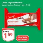 Blockkuchen von Jeden Tag im aktuellen GLOBUS Prospekt