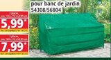 Housse de protection pour banc de jardin - Norma à Strasbourg Housse de protection pour banc de jardin en promo chez Norma Strasbourg à 5,99 €