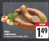 Landleberwurst im Ring im Angebot bei EDEKA in Bautzen Landleberwurst im Ring Angebote von Heidjer bei EDEKA Bautzen für 1,49 €