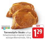 EDEKA - Tannenzäpfle-Steaks Angebot im Prospekt Tannenzäpfle-Steaks bei EDEKA im Prospekt "" für 1,29 €