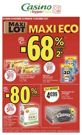 Lessive Angebote im Prospekt "MAXI LOT MAXI ECO" von Géant Casino auf Seite 1