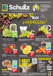 EDEKA Prospekt für Waldshut-Tiengen mit 2 Seiten EDEKA Prospekt "Aktuelle Angebote" für Waldshut-Tiengen, 2 Seiten, 15.09.2025 - 20.09.2025