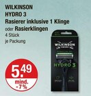 Aktuelles Hydro 3 Rasierer inklusive 1 Klinge Angebot bei V-Markt in Regensburg ab 5,49 €