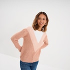 La Halle Thyez - Promo Pull manches longues col rond rose clair femme Promo Pull manches longues col rond rose clair femme à 29,99 € dans le catalogue La Halle à Thyez