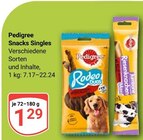 Snacks Singles im Angebot bei GLOBUS in Halle Snacks Singles Angebote von Pedigree bei GLOBUS Halle für 1,29 €