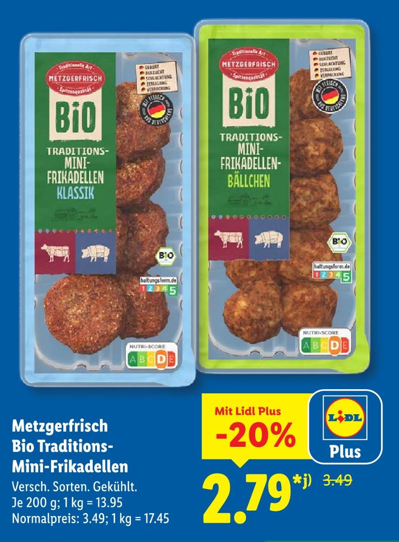 Bio Traditions-Mini-Frikadellen Bällchen