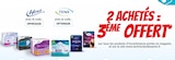 2 achetés = 3ème OFFERT sur tous les produits d’incontinence Hexa / Tena - Hexa / Tena en promo chez Technicien de Santé 2 achetés = 3ème OFFERT sur tous les produits d’incontinence Hexa / Tena - Hexa / Tena dans le catalogue Technicien de Santé