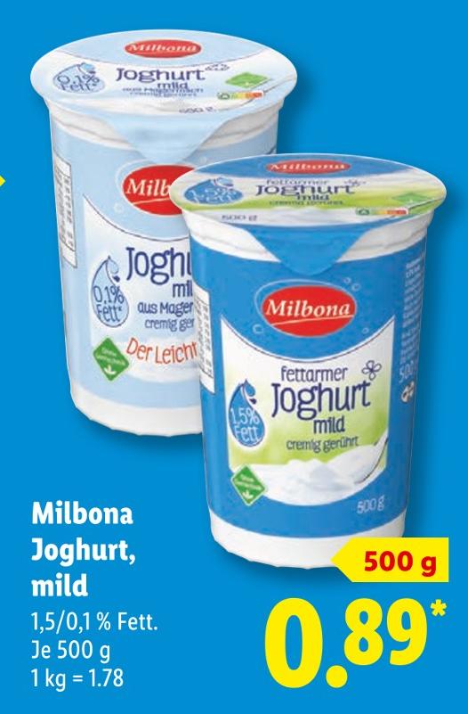Joghurt, mild