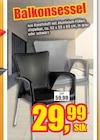 Balkonsessel bei wohnen & sparen Stelter im Warendorf Prospekt für 29,99 €
