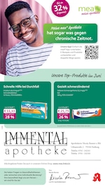 mea - meine apotheke Apotheken Prospekt der aktuellen Woche mit 4 Seiten, gültig von 01.06.2026 bis 30.06.2026, in Freiburg und Umgebung Aktueller mea - meine apotheke Apotheken Prospekt in Freiburg und Umgebung, "Unsere Juni-Angebote" mit 4 Seiten, 01.06.2026 - 30.06.2026