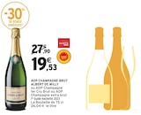 AOP champagne brut - ALBERT DE MILLY - Intermarché à Issy-les-Moulineaux AOP champagne brut - ALBERT DE MILLY en promo chez Intermarché Issy-les-Moulineaux à 19,53 €