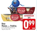 Mousse oder Pudding im Angebot bei EDEKA in Heidenheim Mousse oder Pudding Angebote von Dany bei EDEKA Heidenheim für 0,99 €