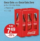 Coca Cola oder Coca Cola Zero Angebote bei V-Markt Sonthofen für 7,49 €