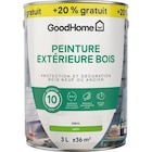 Peinture(d) extérieure bois GoodHome blanc satin RAL 9003 2,5L + 20% gratuit - GoodHome en promo chez Castorama Peinture(d) extérieure bois GoodHome blanc satin RAL 9003 2,5L + 20% gratuit - GoodHome dans le catalogue Castorama