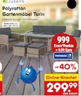 Polyrattan Gartenmöbel Turin von Juskys im aktuellen Netto Marken-Discount Prospekt