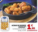 Acras de morue creole en promo chez U Express La Rochelle à 1,95 €