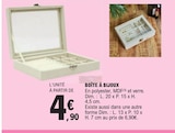 Boîte à bijoux - E.Leclerc à Boulogne-Billancourt Boîte à bijoux en promo chez E.Leclerc Boulogne-Billancourt à 4,90 €