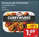 Currywurst Angebote bei Netto Marken-Discount Moers für 1,69 €