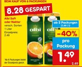 Aktuelles Saft Angebot bei Netto Marken-Discount in Leverkusen ab 1,49 €