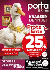 porta Möbel Prospekt der aktuellen Woche, gültig von 01.03.2026 bis 07.03.2026 Aktueller porta Möbel Prospekt "KRASSER DENN JE" mit 8 Seiten