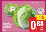 Eisbergsalat von GUT&GÜNSTIG für 0,88 € bei EDEKA im Angebot Eisbergsalat von GUT&GÜNSTIG im aktuellen EDEKA Prospekt