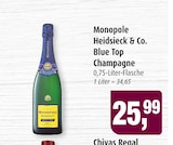 Blue Top Champagne Angebote von Monopole Heidsieck & Co. bei Markant Kiel für 25,99 €