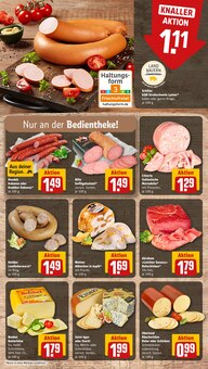 Wurst im REWE Prospekt "Dein Markt" mit 24 Seiten (Nürnberg)