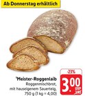 Aktuelle Brötchen Angebote bei Marktkauf in Ulm Aktuelles Meister-Roggenlaib Angebot bei Marktkauf in Ulm ab 3,00 €