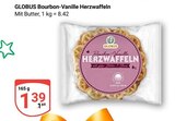 Bourbon-Vanille Herzwaffeln Angebote von GLOBUS bei GLOBUS Krefeld für 1,39 €