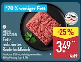 Aktuelles Fettreduziertes Rinderhackfleisch Angebot bei ALDI Nord in Osnabrück ab 3,49 €