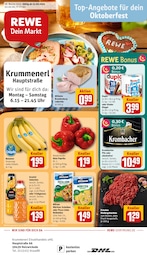 REWE Prospekt "Dein Markt" für Holzwickede, 30 Seiten, 15.09.2025 - 20.09.2025