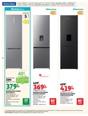 Promos Réfrigérateur dans le catalogue "ÉLECTROSHOW" de Auchan Hypermarché Réfrigérateur en promo dans le catalogue Auchan Hypermarché à la page 14