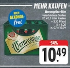 bier Angebote von Wernesgrüner bei nah und gut Torgau für 10,49 €