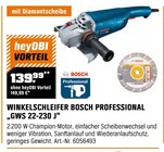 WINKELSCHLEIFER PROFESSIONAL „GWS 22-230 J“ von BOSCH im aktuellen OBI Prospekt für 149,99 €