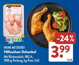Hähnchen-Schenkel von Meine Metzgerei im aktuellen ALDI SÜD Prospekt für 3,99 €