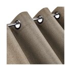 Rideau occultant toile taupe 140x260cm à Décor Discount dans Couffoulens