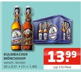 Kulmbacher Mönchshof bei Getränke Oase im Prospekt "" für 13,99 €