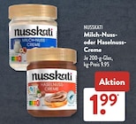 Milch-Nuss-Creme von Nusskati für 1,99 € bei ALDI SÜD im Angebot Milch-Nuss-Creme von Nusskati im aktuellen ALDI SÜD Prospekt