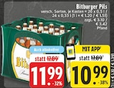 Pils im Angebot bei EDEKA in Gütersloh Pils Angebote von Bitburger bei EDEKA Gütersloh für 10,99 €