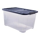 Boîte de rangement transparente avec couvercle IVER 45 L - Brico Dépôt à Besançon Boîte de rangement transparente avec couvercle IVER 45 L en promo chez Brico Dépôt Besançon à 12,90 €
