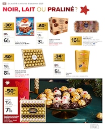 Prix et réduction Chocolat dans le prospectus Carrefour en cours Offre Chocolat dans le catalogue Carrefour du moment à la page 56